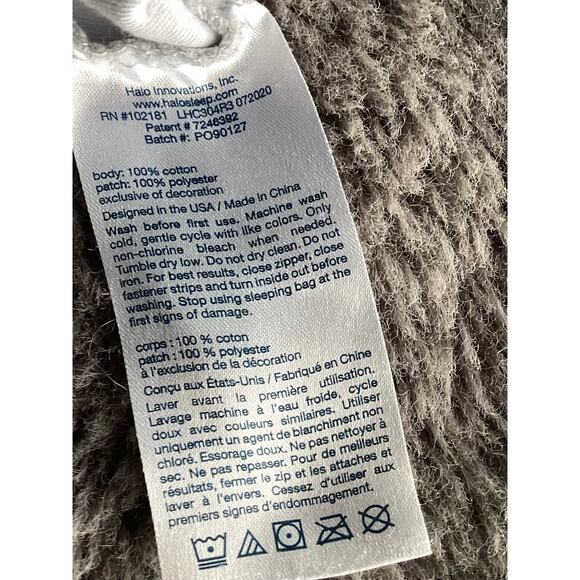 Halo Clouds Newborn Sleepsack Swaddle 3-Way Adjustable Wearable Blanket Tog 0-3M - Picture 10 of 10